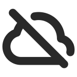 Cloud Off SVG Icon